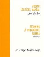 Beispielbild fr Beginning Intermediate Algebra: Student Solutions Study Pack zum Verkauf von Wonder Book