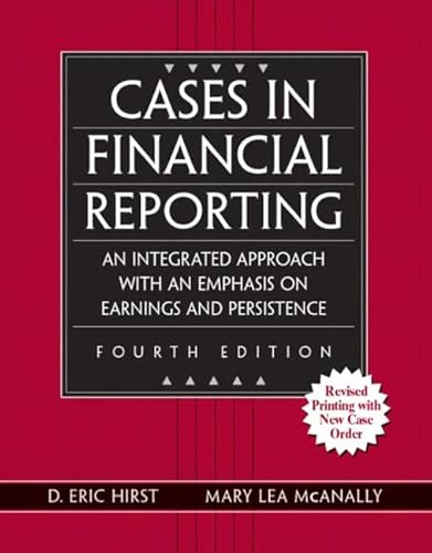 9780131494480: Cases in Financial Reporting, Revised Edition