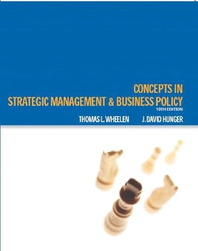 Beispielbild fr Concepts in Strategic Management and Business Policy zum Verkauf von Wonder Book