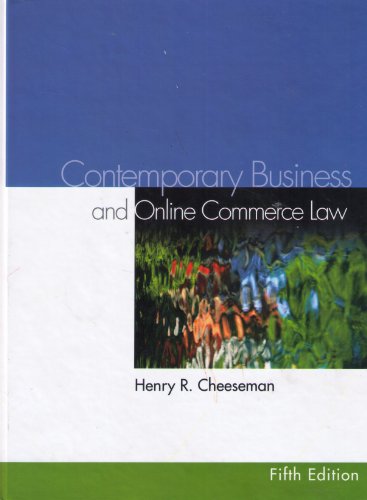 Stock image for Contemporary Business Law and E-Commerce Law for sale by Better World Books