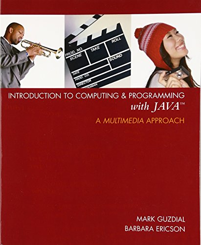 Beispielbild fr Introduction to Computing and Programming with Java: A Multimedia Approach zum Verkauf von SecondSale