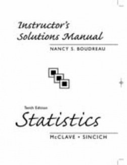 Statistics, Instruction's Solutions Manual (Instructor's solutions Manual) (9780131498198) by [???]