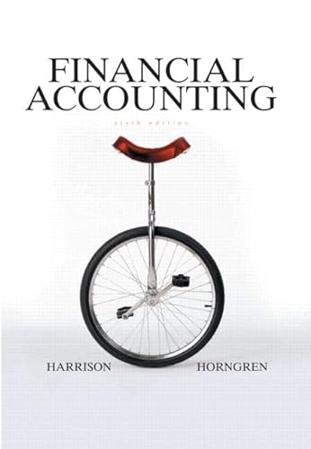 Beispielbild fr Financial Accounting (Charles T Horngren Series in Accounting) zum Verkauf von BookHolders