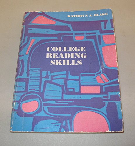 Imagen de archivo de College Reading Skills a la venta por Better World Books