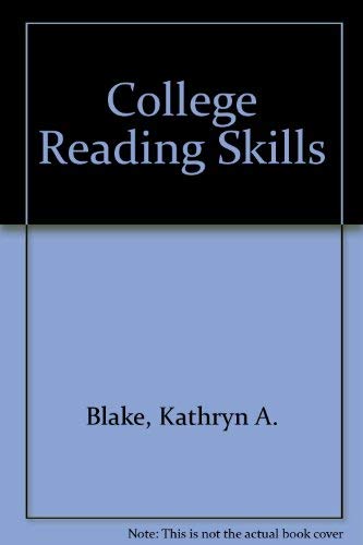 9780131502369: College Reading Skills