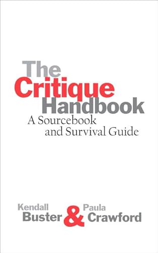 9780131505445: The Critique Handbook