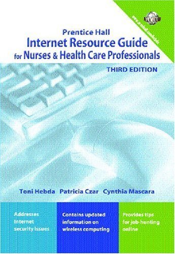 Stock image for Internet Resource Guide for Nurses and Health Care Professionals (3rd Edition) for sale by Wonder Book