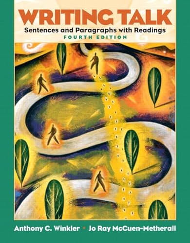 Beispielbild fr Writing Talk: Sentences & Paragraphs With Readings zum Verkauf von HPB-Red