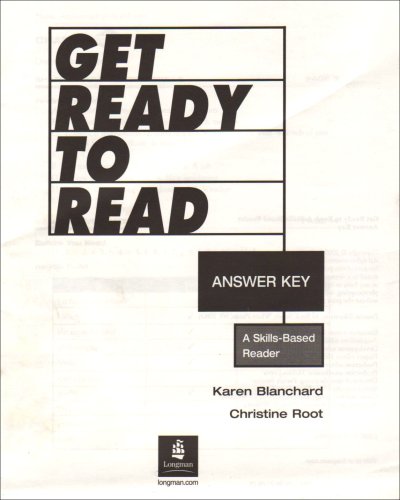 Get Ready to Read Answer Key (9780131523852) by Blanchard; Root