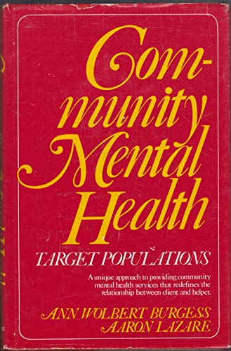 Beispielbild fr Community Mental Health: Target Populations zum Verkauf von The Guru Bookshop