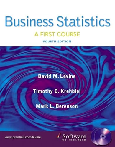 Imagen de archivo de Business Statistics: First Course a la venta por HPB-Red