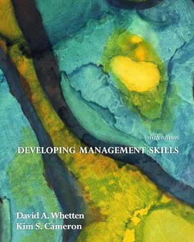 Imagen de archivo de Developing Management Skills a la venta por Seattle Goodwill