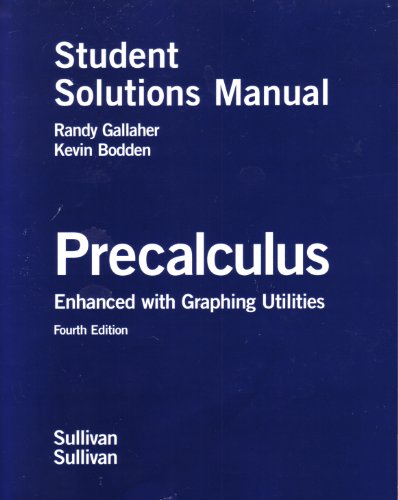 Beispielbild fr Precalculus Enhanced with Graphing Utilities, Student Solutions Manual zum Verkauf von ThriftBooks-Dallas