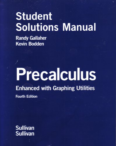 Immagine dell'editore per Precalculus Enhanced with Graphing Utilities, Student Solutions Manual venduto da ThriftBooks-Atlanta