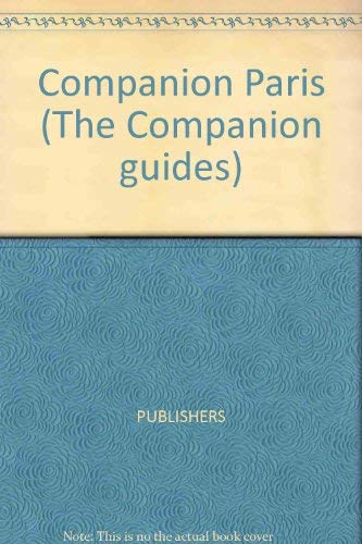 Beispielbild fr Companion Guide-Paris zum Verkauf von Irish Booksellers