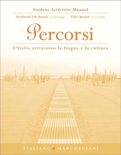 9780131546530: Student Activities Manual for Percorsi: l'Italia attraverso la lingua e la cultura