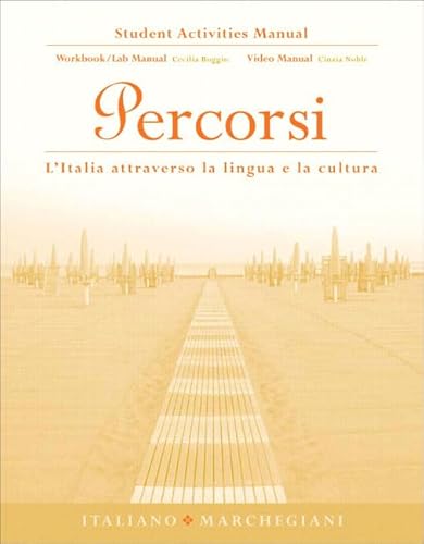 9780131546530: Student Activities Manual for Percorsi: l'Italia attraverso la lingua e la cultura