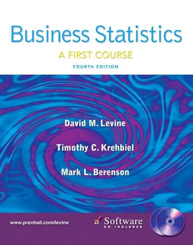 Beispielbild fr Business Statistics: First Course zum Verkauf von HPB-Red