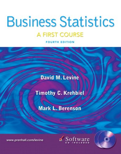 Imagen de archivo de Business Statistics: First Course a la venta por Red's Corner LLC