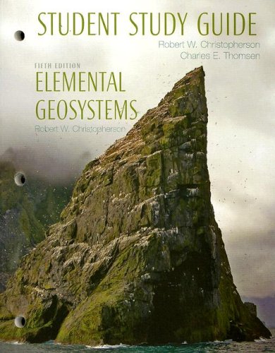 Imagen de archivo de Student Study Guide: Elemental Geosystems a la venta por HPB-Red