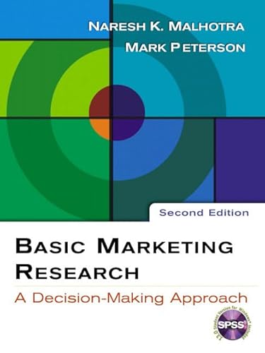 Beispielbild fr Basic Marketing Research: A Decision-Making Approach with SPSS 13.0 Student CD: United States Edition zum Verkauf von medimops