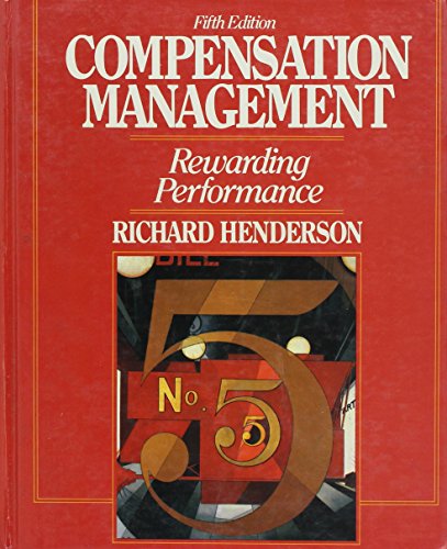 Imagen de archivo de Compensation Management : Rewarding Performance a la venta por Better World Books