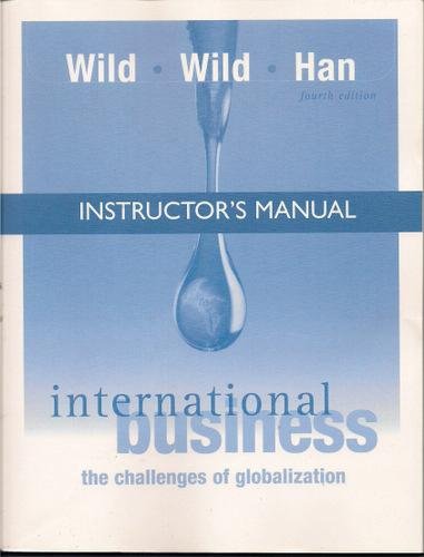 Imagen de archivo de International Business, Fourth Edition: The Challenges of Globalization (Instructor's Manual) a la venta por HPB-Red