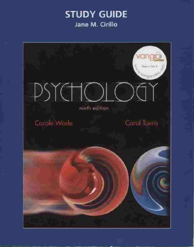 Psychology Study Guide (9780131566033) by Wade, Carole; Tavris PhD, Carol