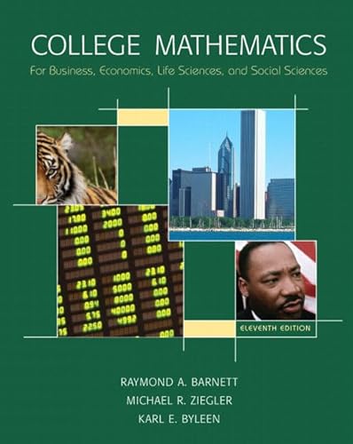 Stock image for College Mathematics for Business, Economics, Life Sciences and Social Sciences for sale by Goodwill