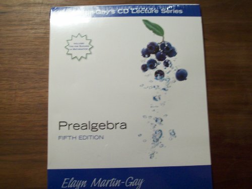 Stock image for Prealgebra - CD Lecture Series (Software) for sale by BookHolders