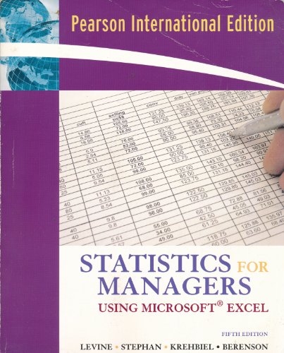 Beispielbild fr Statistics for Managers Using Microsoft Excel zum Verkauf von ThriftBooks-Dallas