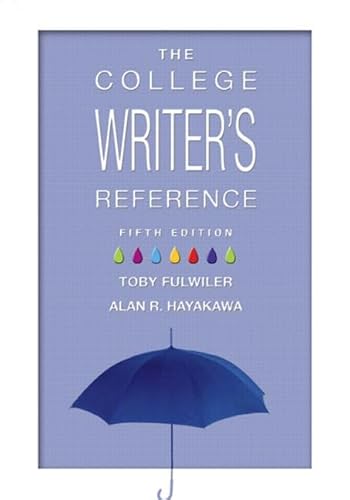 9780131584624: The College Writer's Reference (Tabbed Version) (MyCompLab Series)
