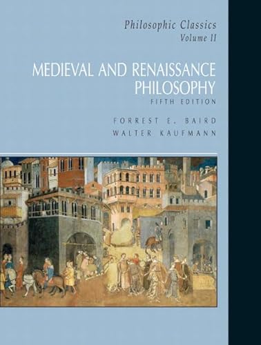 Stock image for Philosophic Classics: Volume II: Medieval Philosophy for sale by SecondSale