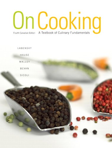 Stock image for On Cooking, Fourth Canadian Edition for sale by ThriftBooks-Dallas