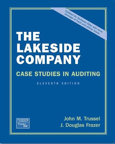 Beispielbild fr The Lakeside Company: Case Studies in Auditing zum Verkauf von ThriftBooks-Atlanta