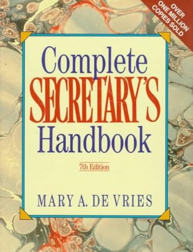 Beispielbild fr Complete Secretary's Handbook zum Verkauf von Better World Books