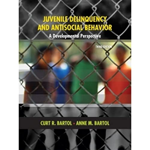 Imagen de archivo de Juvenile Delinquency and Antisocial Behavior: A Developmental Perspective a la venta por ThriftBooks-Dallas