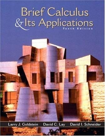 Brf Calc&Its Appl&Tut Ct (9780131602229) by Goldstein; David I. Schneider; David C. Lay