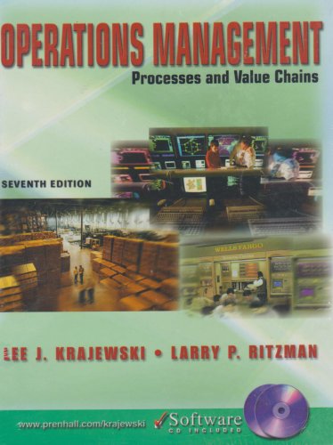 Operatns Managemt& Student CD& MS Proj02 Pkg (9780131608658) by Lee J. Krajewski; Larry P. Ritzman; Microsoft Corporation