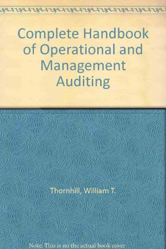 9780131611412: Complete Handbook of Operational and Management Auditing