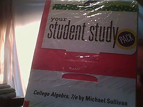 Your Student Study Pack: College Algebra 7/E with CDROM and Book(s) (9780131631847) by Michael Sullivan