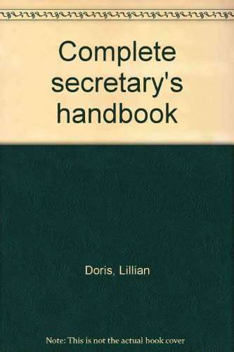 Beispielbild fr Complete Secretary's Handbook. 6th ed. zum Verkauf von Bingo Used Books