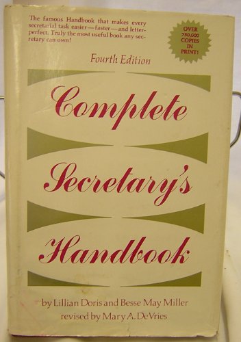 Beispielbild fr Complete Secretary's Handbook zum Verkauf von Better World Books