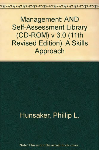 Managemt: Skills Apprch& Slf Assessmt 3.0 Pk (V 3) (9780131643994) by Unknown Author