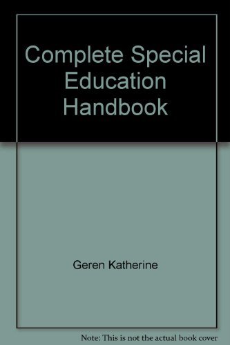 Beispielbild fr Complete special education handbook zum Verkauf von Better World Books
