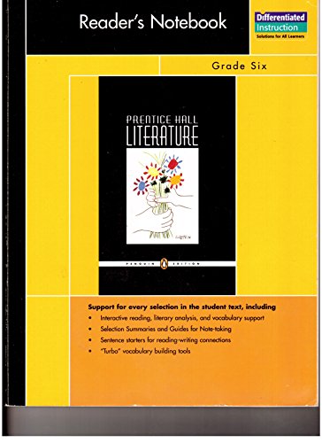 Stock image for Prentice Hall Literature Reader's Notebook for sale by TextbookRush