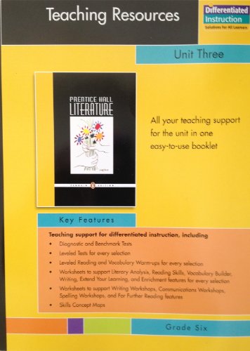 Stock image for Prentice Hall Literature Penguin Edition Teaching Resources Unit 3 Short Stories Grade 6 2007c for sale by ThriftBooks-Atlanta