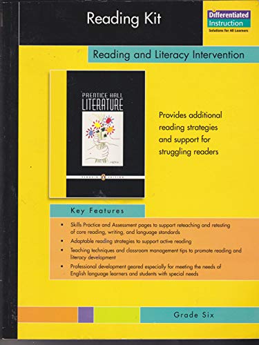 Stock image for PRENTICE HALL LITERATURE PENGUIN EDITION TEACHING RESOURCES READING KIT GRADE 6 for sale by Better World Books