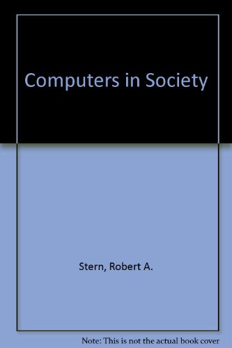 Beispielbild fr Computers in Society zum Verkauf von Better World Books