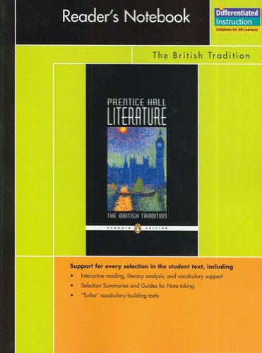 Imagen de archivo de PRENTICE HALL LITERATURE PENGUIN EDITION READERS NOTEBOOK GRADE 12 2007C a la venta por Allied Book Company Inc.